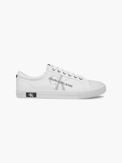 Calvin Klein Cipők HU140325 | Calvin Klein Logo Férfi Sportcipő Világos Fehér